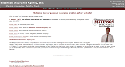 Desktop Screenshot of bettinsoninsurance.com