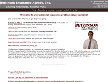 Tablet Screenshot of bettinsoninsurance.com